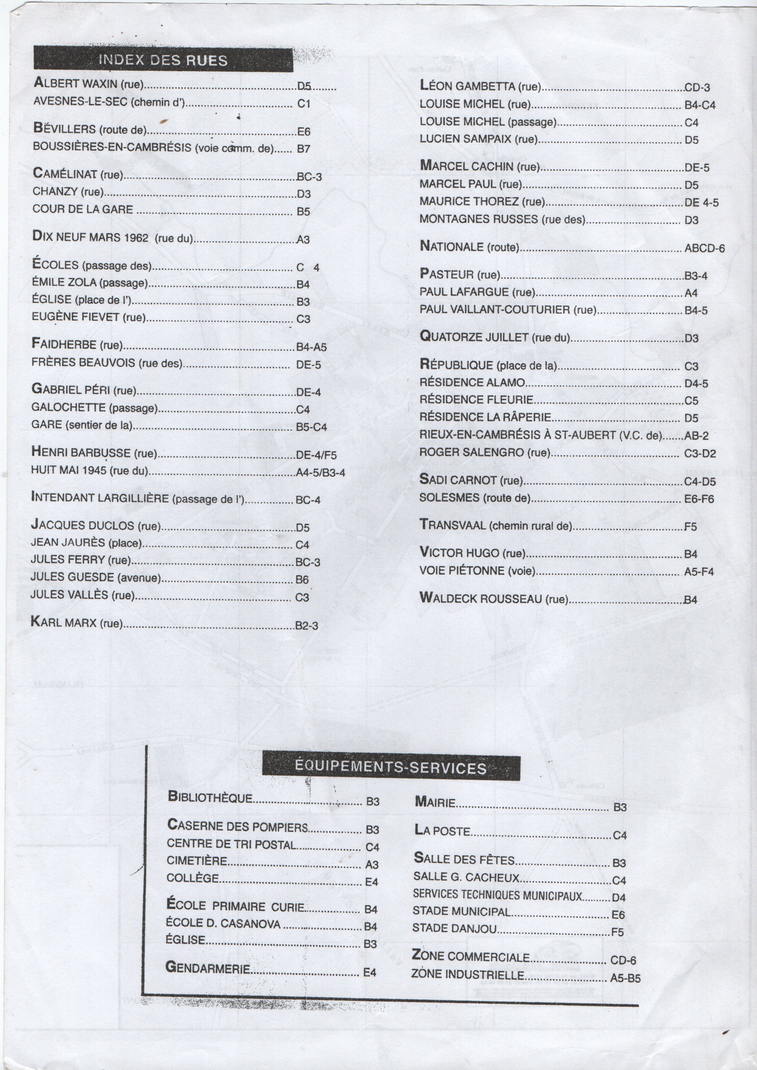 Vue panoramique et plans (1)