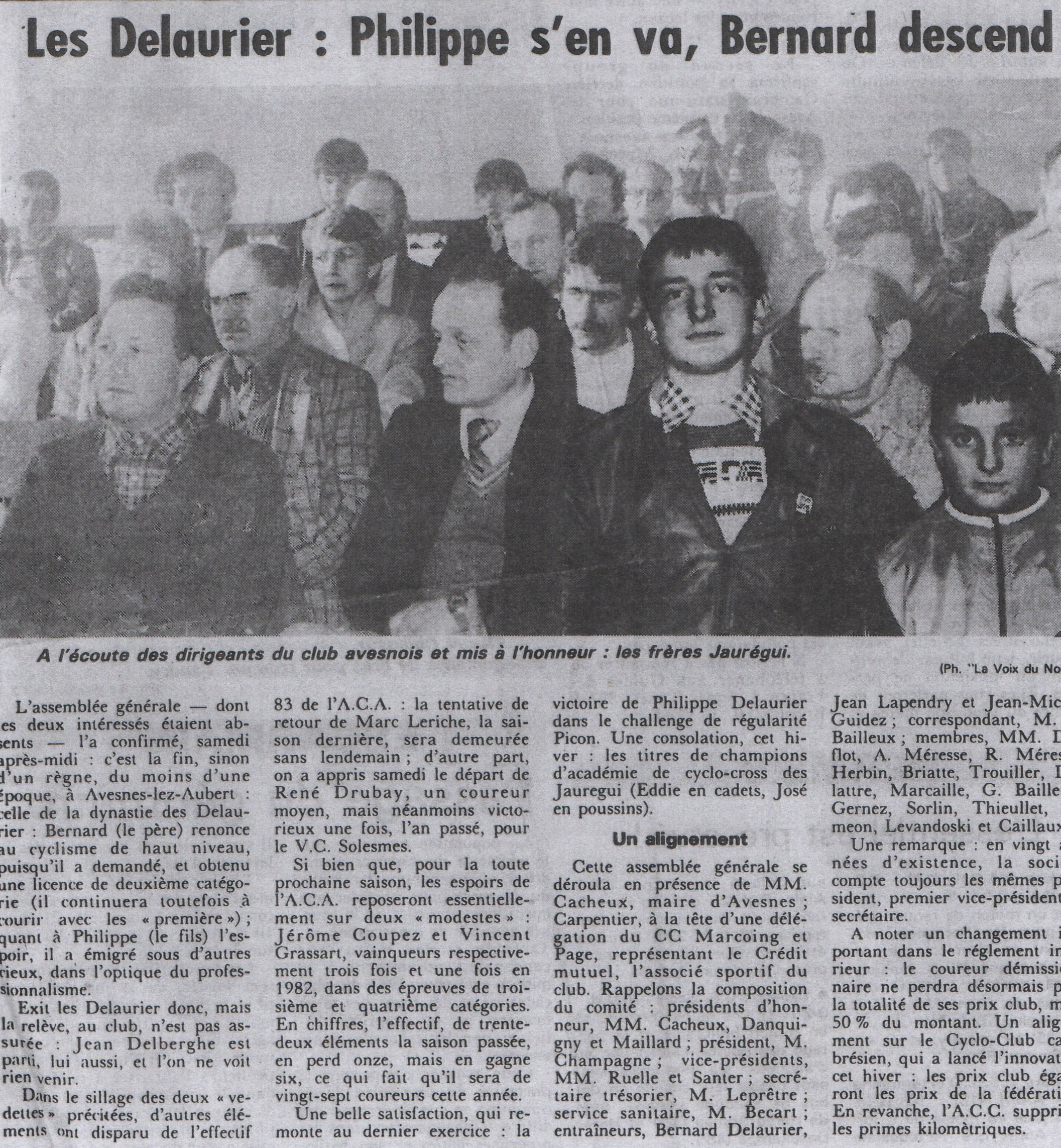 Les Delaurier : Philippe s'en va, Bernard descend