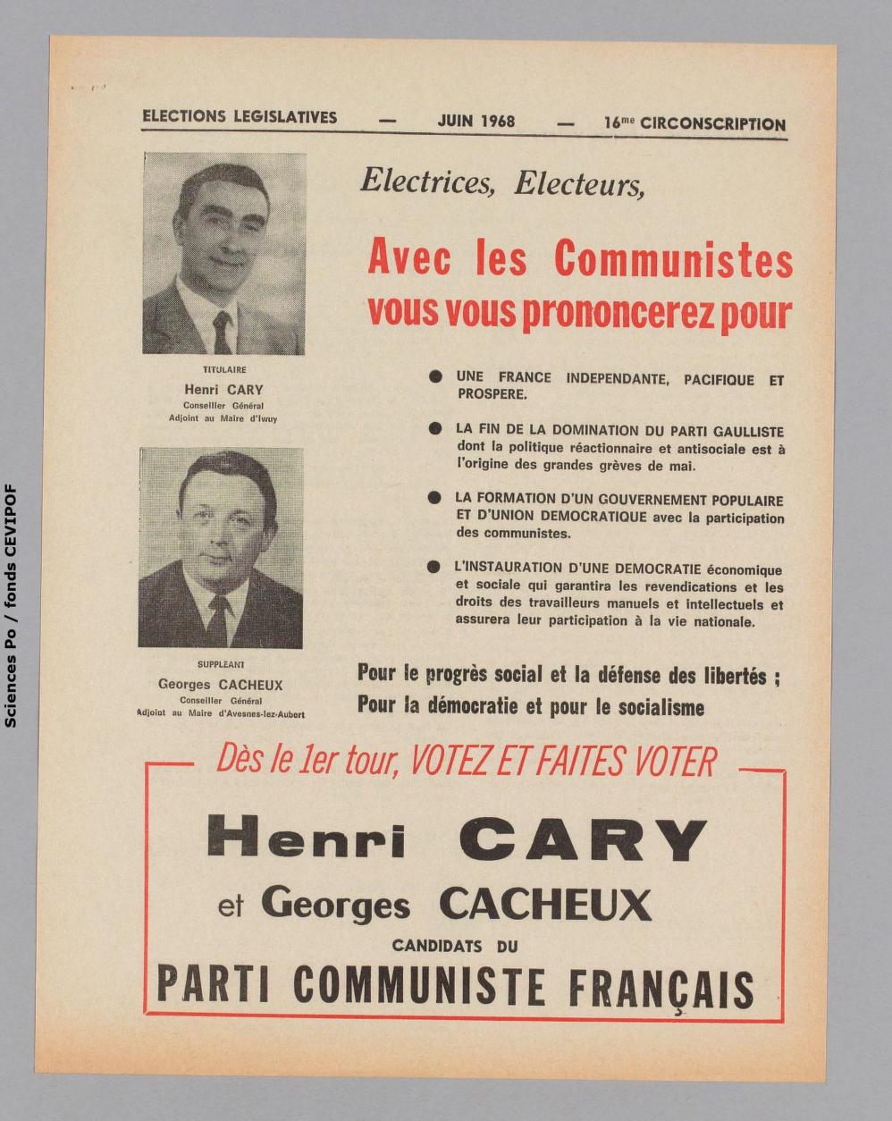 Élections législatives de 1968