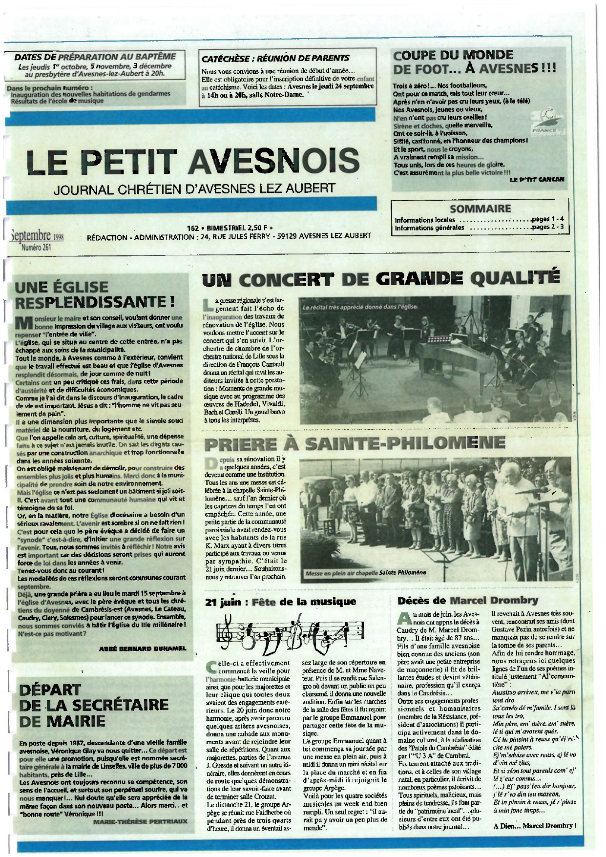 Le Petit Avesnois n°261 (2ᵉ exemplaire)