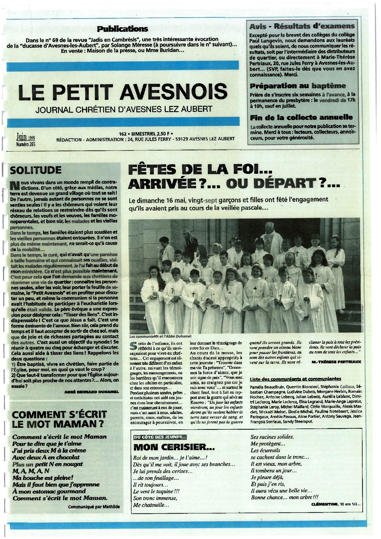 Le Petit Avesnois n°265