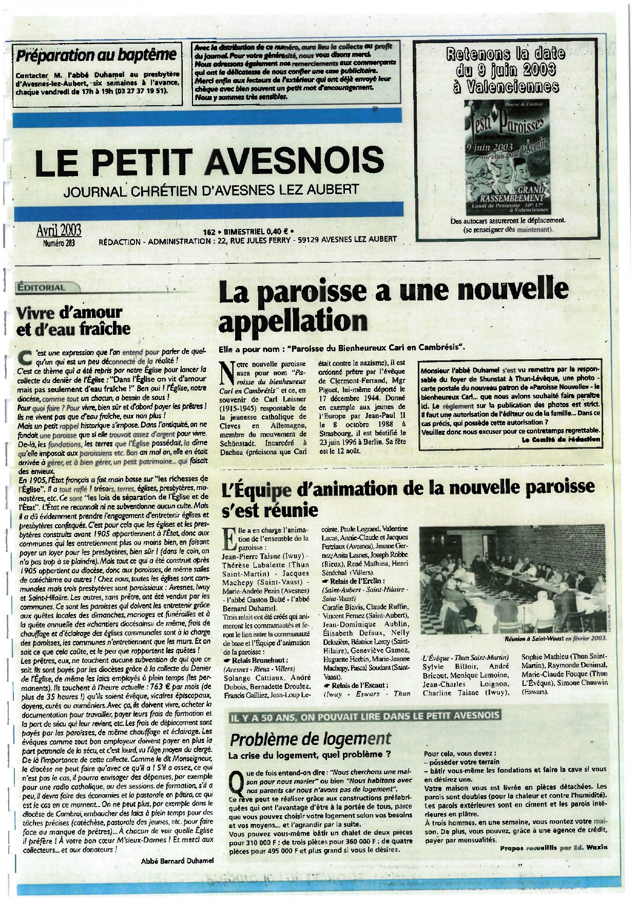 Le Petit Avesnois n°283