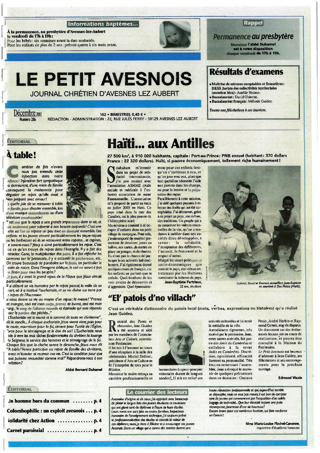 Le Petit Avesnois n°286