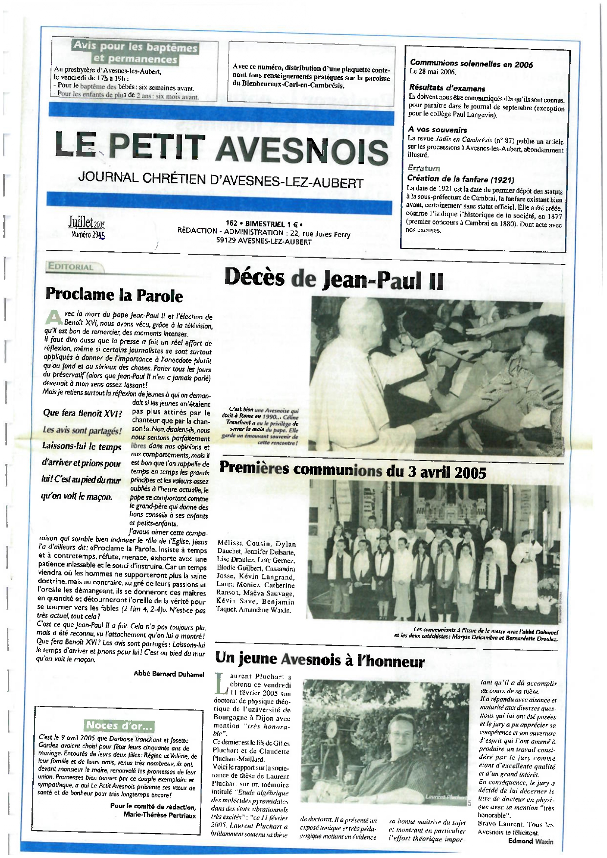 Le Petit Avesnois n°295